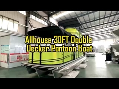 Pontoon à deux ponts avec échelle de natation pour les fêtes et les loisirs