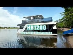 Pontoon flottant de design personnalisé Restaurant à deux étages de 11,5 m de longueur