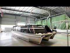 Leisure Pontoon Boats With Bluetooth Enabled Stereo System And LED Navigation Lights
