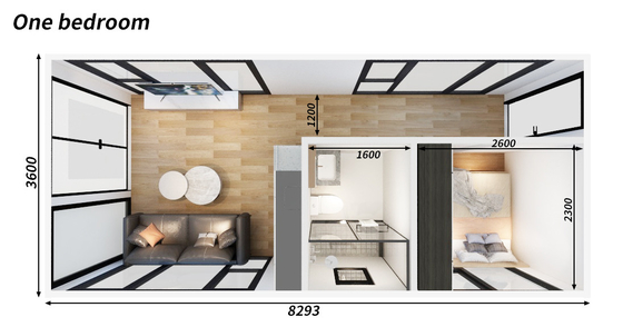 Custom Size Two Story Aluminum Floating Hotel Houseboat With Bathroom