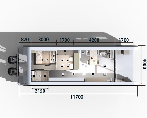 4.0m Width Aluminum House Boat 16 People for Fishing Sunbathing Sightseeing