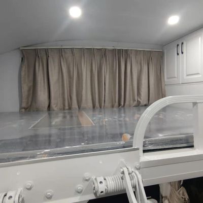 5.8m Length Aluminum Pontoon House Boat with Viewing Deck and Living Area