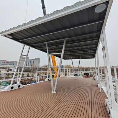 Aluminum Floating Boat Hotel Luxury And Comfort Water Double Deck Houseboat