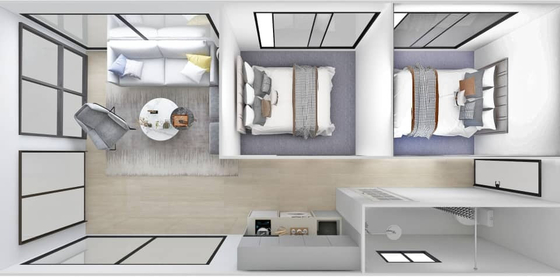 Custom Luxury Double Decker House Boat Floating Boat Hotel For Entertaining Guests