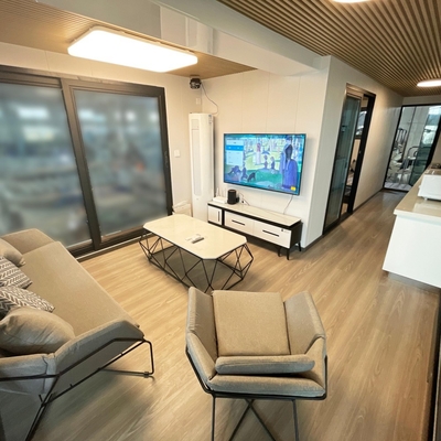 11.5m Aluminum Floating Boat Hotel Double Decker With Living Room
