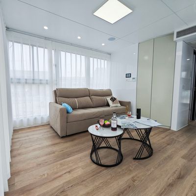 Aluminum Construction 4.0m Width 2 Story Floating Boat Hotel Party Barge for Sightseeing