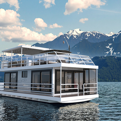 Water Experience Luxury Floating Boat Hotel 12 Person With 20mm Deck Thickness