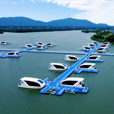 6 People Aluminum Hull Houseboat pontoon floating homes Custom Size