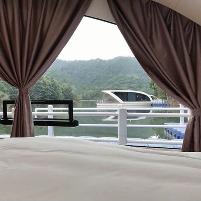 Aluminum Design Floating Boat Hotel House Boat For Fishing Swimming