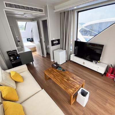 6 People Luxury Floating House Boat with Aluminum Material For Fun Recreational
