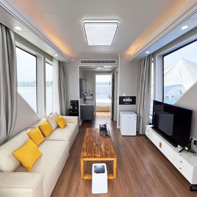 6 People Aluminum Party House Boat With Multiple Bedroom For Relaxing Getaway