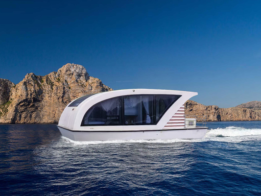 6 People Luxury Floating House Boat with Aluminum Material For Fun Recreational