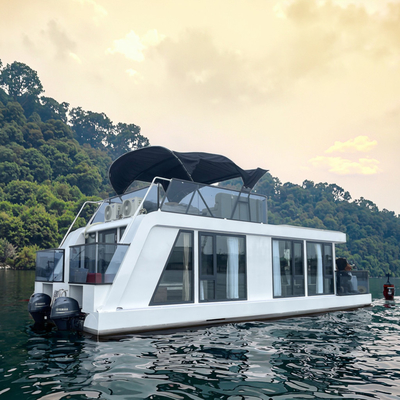 Recreational Floating Boat House With 10T Capacity And Aluminum Material