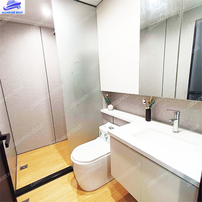 Leisure Time Two Layer House Boat Homes Pontoon Style With Bathroom Living Room