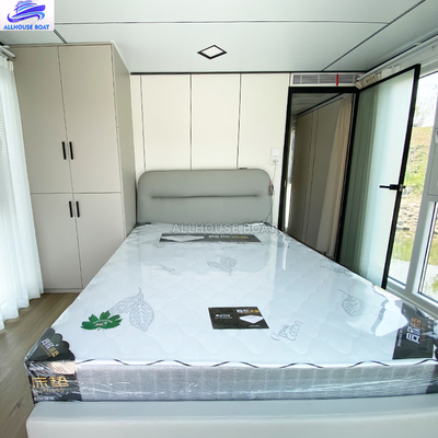 11.5m Length Floating Boat Hotel Aluminum Boathouse For 16 Passenger