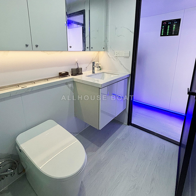 11.5m Length Aluminum Luxury Party House Boat 16 Person Capacity For Gatherings
