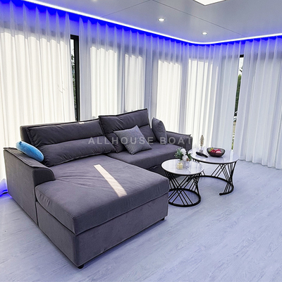 11.5m Length Aluminum Luxury Party House Boat 16 Person Capacity For Gatherings