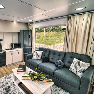 Customized Double Deck Luxury House Boat Floating Home For Hosting Party