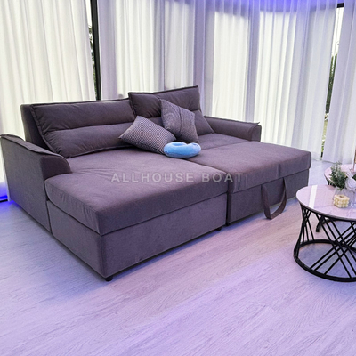 Luxury Aluminum Construction Floating Boat Hotel House Boat 11.5m Length