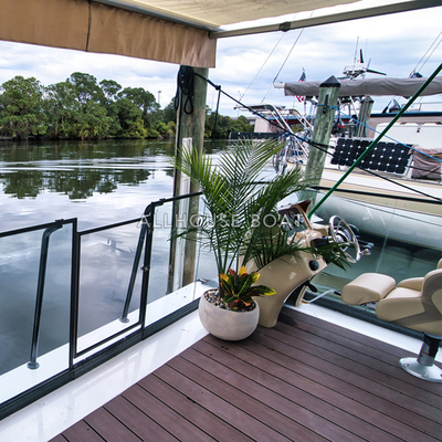 Aluminum House Boat 10T Capacity 20mm Deck Thickness for Your Requirements