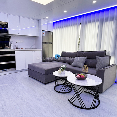 16 Person Capacity House Boat with Aluminum Material and 4.0m Width