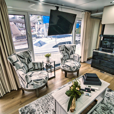 Aluminum House Boat 10T Capacity 20mm Deck Thickness for Your Requirements