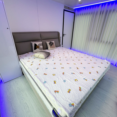 High Capacity Floating Boat House Aluminum Double Deck Houseboat For Recreational