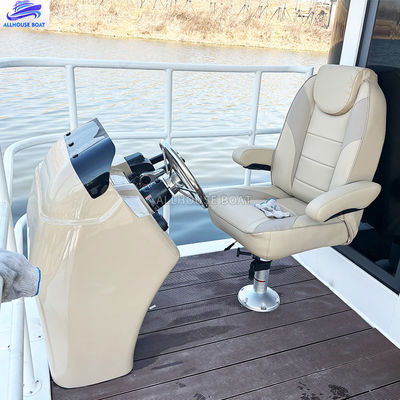 11.5m Length Aluminum Construction Double Deck Houseboat with Removable Upper Cabin
