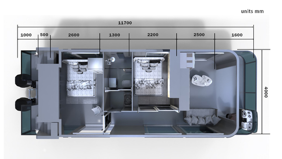 Aluminum House Boat 10T Capacity 20mm Deck Thickness for Your Requirements