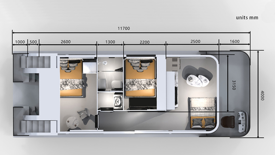 Recreational Floating Boat House With 10T Capacity And Aluminum Material