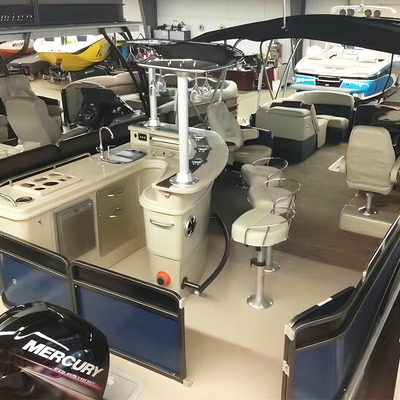 15-18 Passengers Aluminum Party Pontoon Boat Custom Recreational Pontoons 27ft