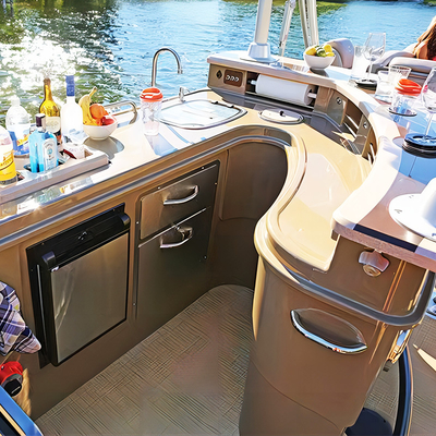 15-18 Passengers Aluminum Party Pontoon Boat Custom Recreational Pontoons 27ft