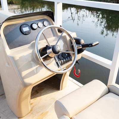 2.3m Width LED Navigation Lights Pontoon Boat with LED Lights