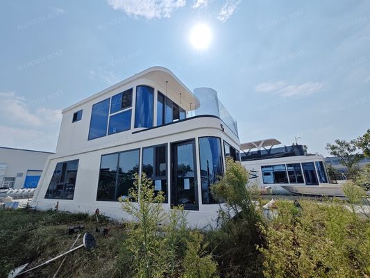 11.5m Length Aluminum Construction Double Deck Houseboat with Removable Upper Cabin