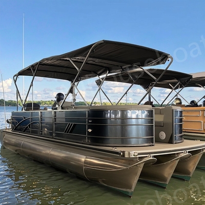 2.3m Width LED Navigation Lights Pontoon Boat with LED Lights
