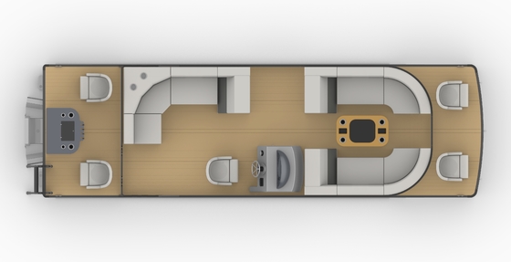 Effortlessly Glide Through the Water on Our Pontoon Boat with Under Seat Storage