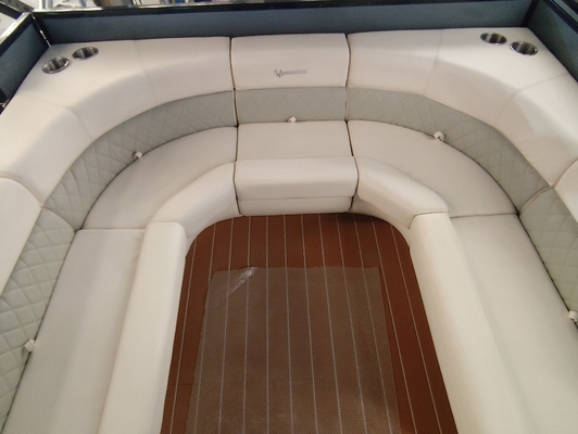 Aluminum Pontoon Party Boat 6.4m Length For Family Outings And Fishing Trips
