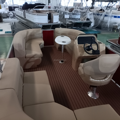 Customization Aluminum Material Pontoon Boat 6-8 Person 5.8m Length