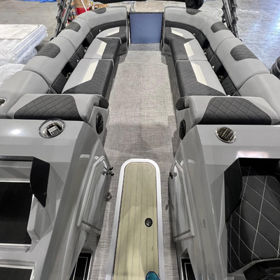 Tube Dia. 0.635m Pontoon Boat 6.4m Length Capacity for 7-9 People Product
