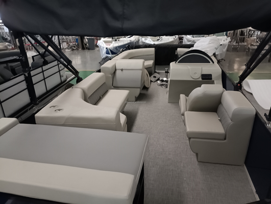 0.635m Tube Dia. Pontoon Boat with Outboard Engine Type