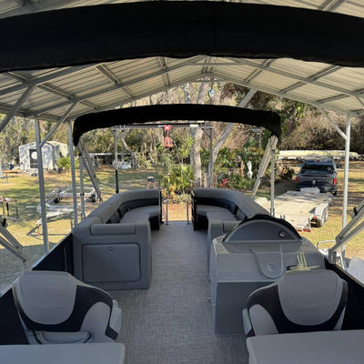 6.4m Small Fishing Pontoon Boat 7-9 People With Regular Type And Sports Type