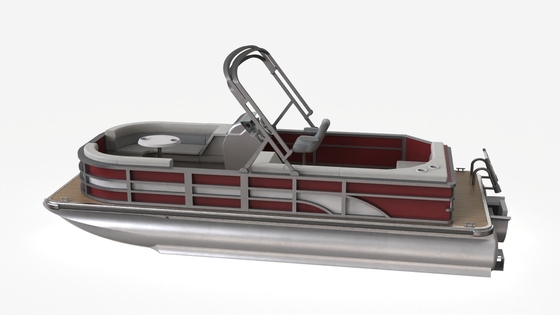 19ft Aluminum Hull Pontoon Boat Pontoon Party Boat For 6-8 People