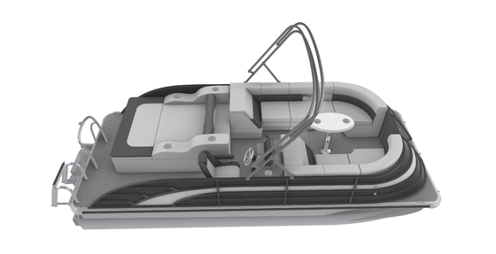 Leisure Pontoon Boats With Bluetooth Enabled Stereo System And LED Navigation Lights