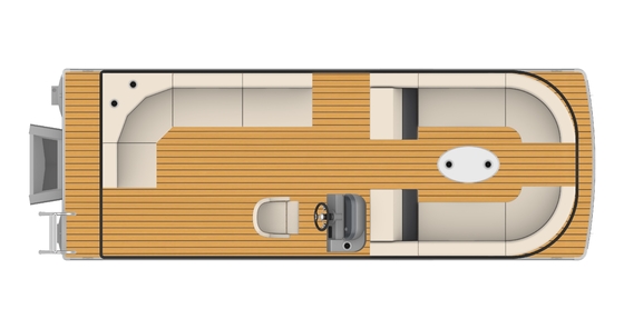 2.3 2.6m Width Pontoon Aluminum Boat 8 Person Lightweight Sleek Design