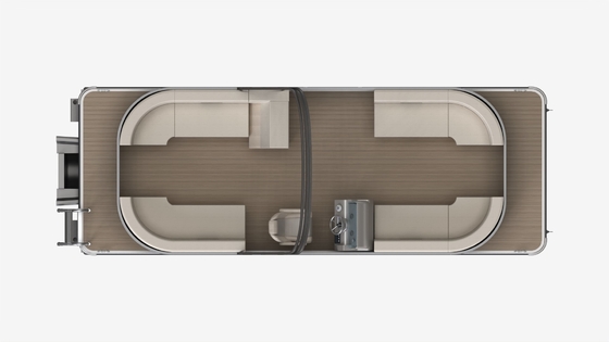 Tube Dia. 0.635m Pontoon Boat 6.4m Length Capacity for 7-9 People Product