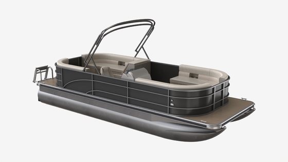 Tube Dia. 0.635m Pontoon Boat 6.4m Length Capacity for 7-9 People Product