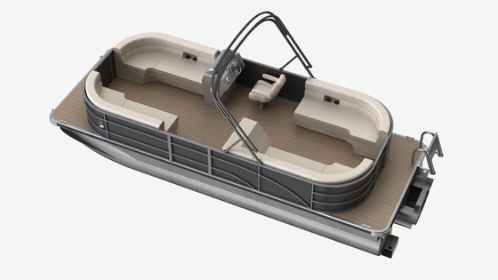 Tube Dia. 0.635m Pontoon Boat 6.4m Length Capacity for 7-9 People Product