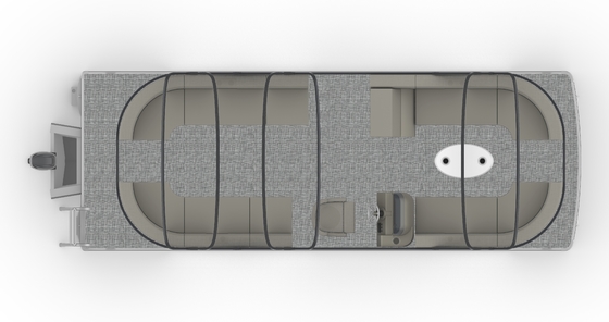 6.4m Small Fishing Pontoon Boat 7-9 People With Regular Type And Sports Type