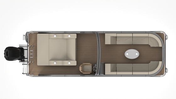 23 FT Gasoline Fuel Pontoon Boat for Cruising and Smooth Sailing Experience
