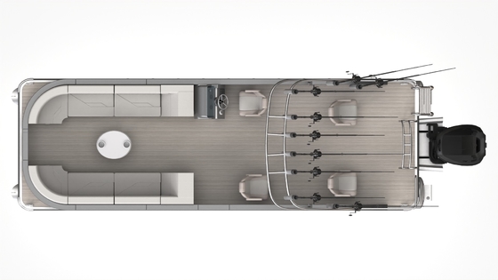 Gasoline Pontoon Boat 7m Length 2.3/2.6m Width and Perfect Advanced Performance